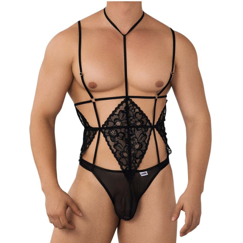 CandyMan Body Dentelle Flora Noir